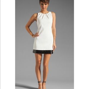 Halston Heritage Embellished Bottom Dress